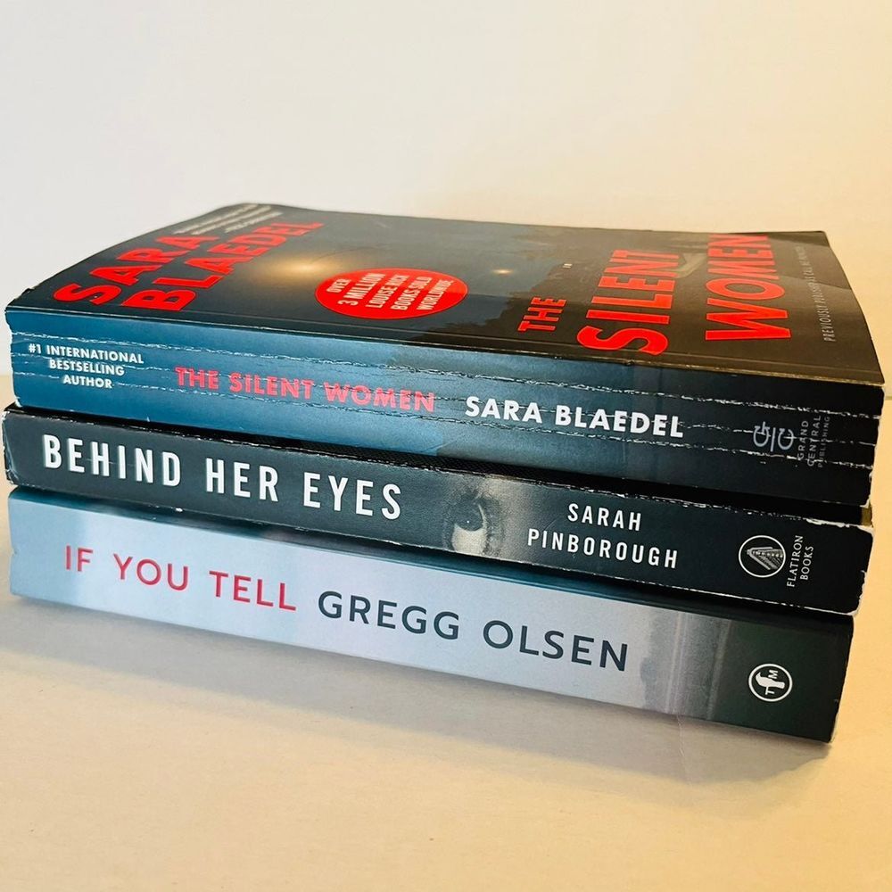 Book bundle of three‎ books If You Tell Behind Her Eyes The Silent Woman - Picture 8 of 10